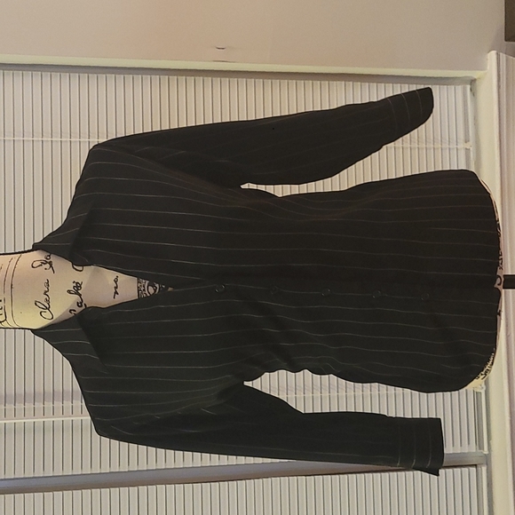 Apparenza V-Neck Button Down Blouse - Picture 1 of 8